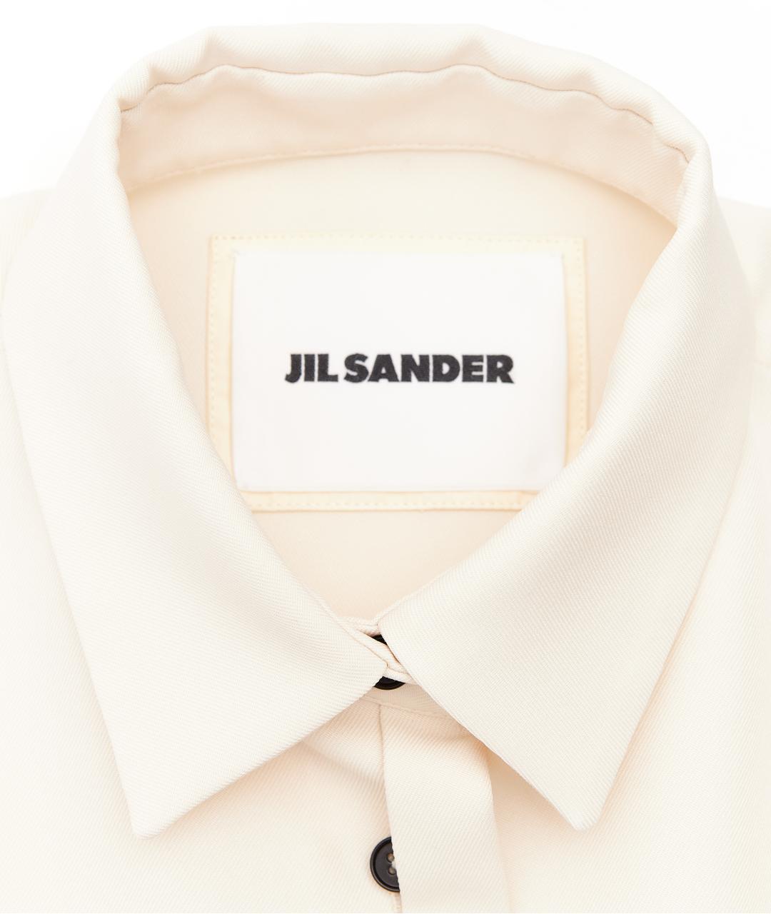 JIL SANDER Бежевый полиэстеровый жакет/пиджак, фото 4