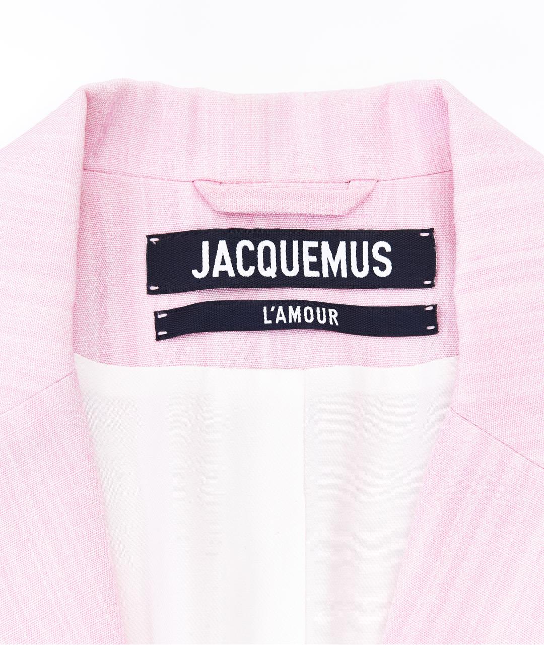 JACQUEMUS Розовый вискозный жакет/пиджак, фото 6
