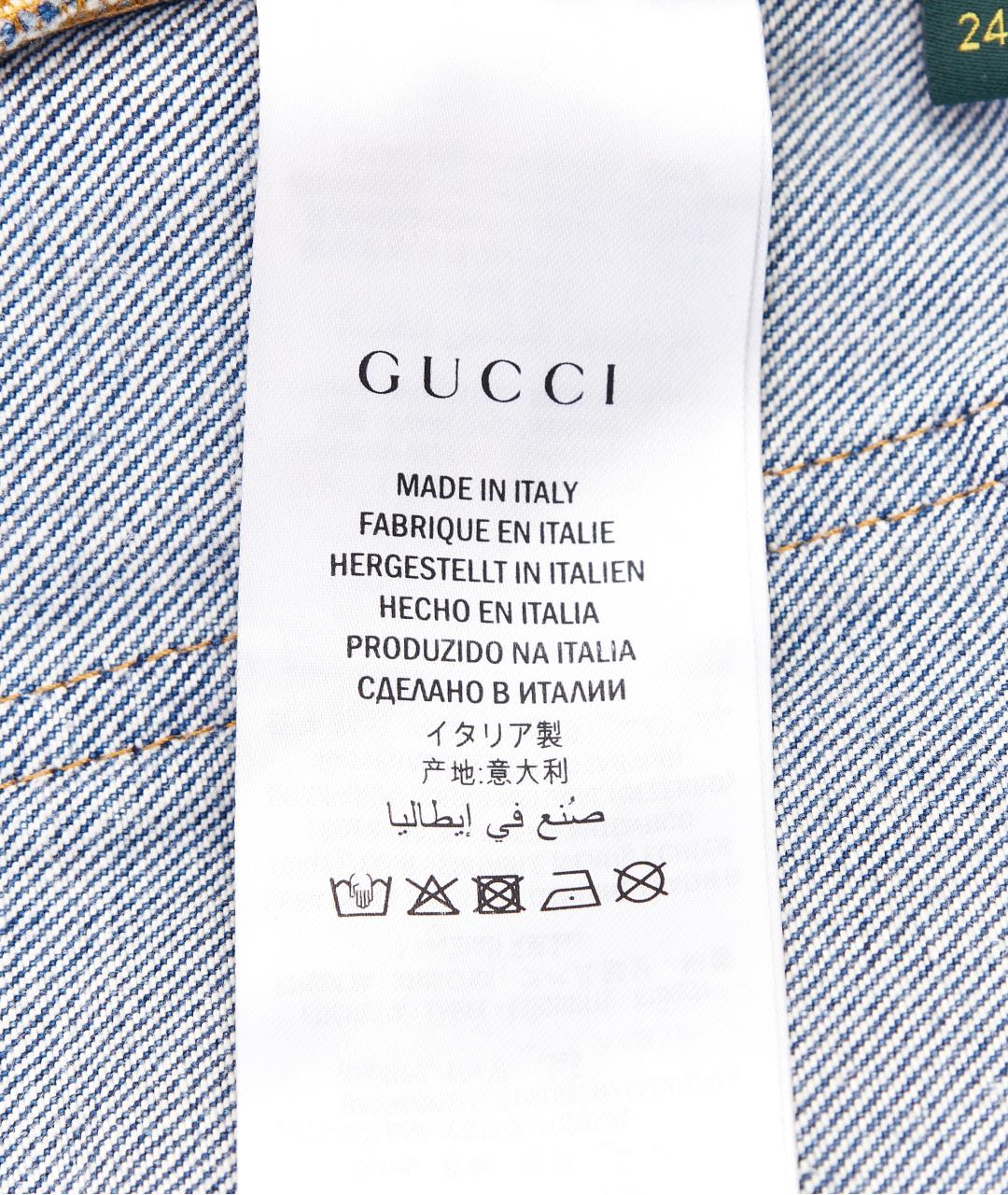 GUCCI Голубые прямые джинсы, фото 7