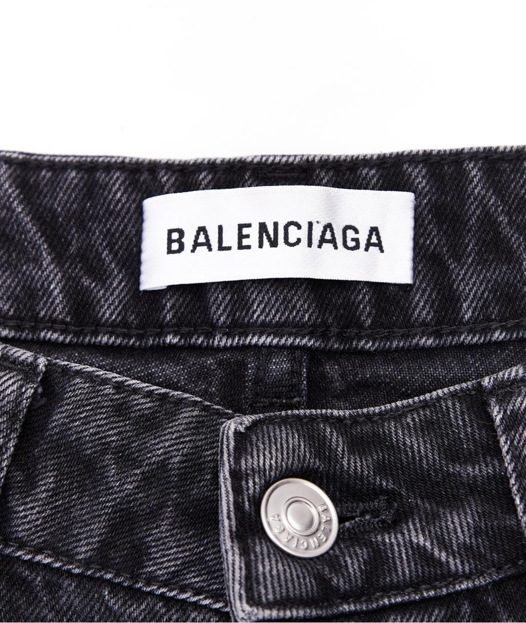 BALENCIAGA Черные прямые джинсы, фото 4