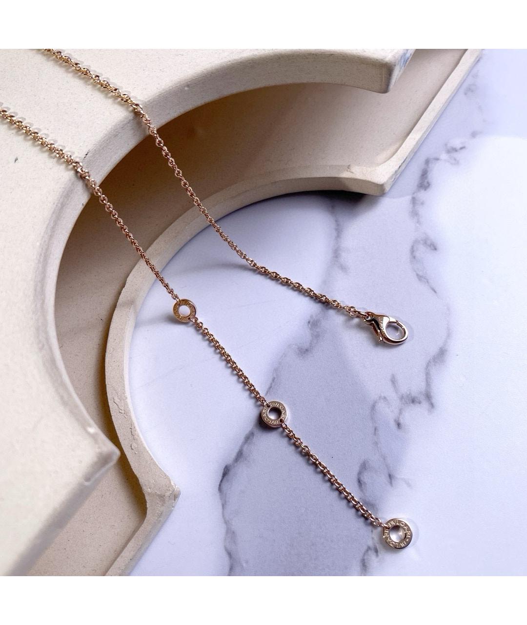 BVLGARI Белое колье из розового золота, фото 3