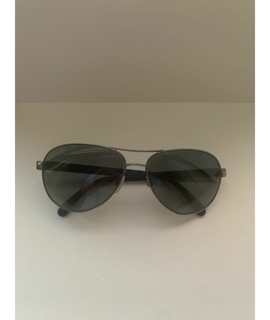 CHANEL PRE-OWNED Синие пластиковые солнцезащитные очки, фото 4