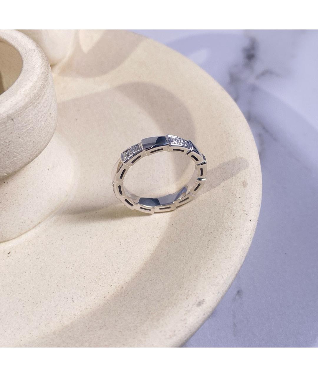 BVLGARI Серебряное кольцо из белого золота, фото 3