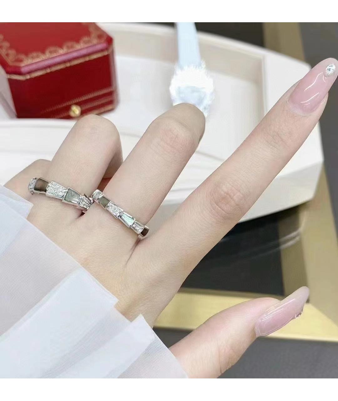 BVLGARI Серебряное кольцо из белого золота, фото 5