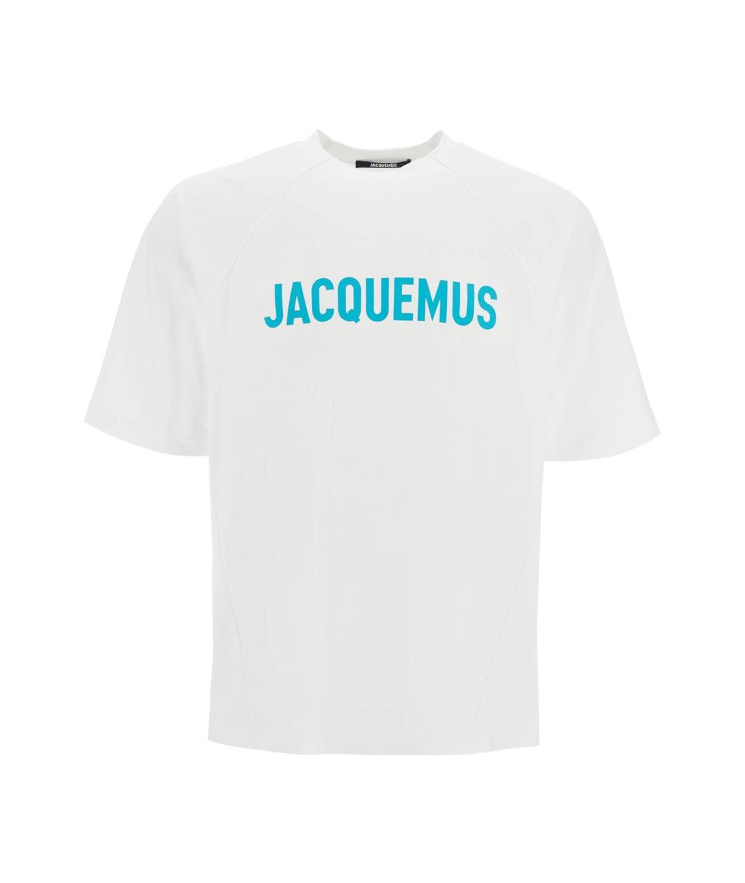 JACQUEMUS Белая хлопковая футболка, фото 2