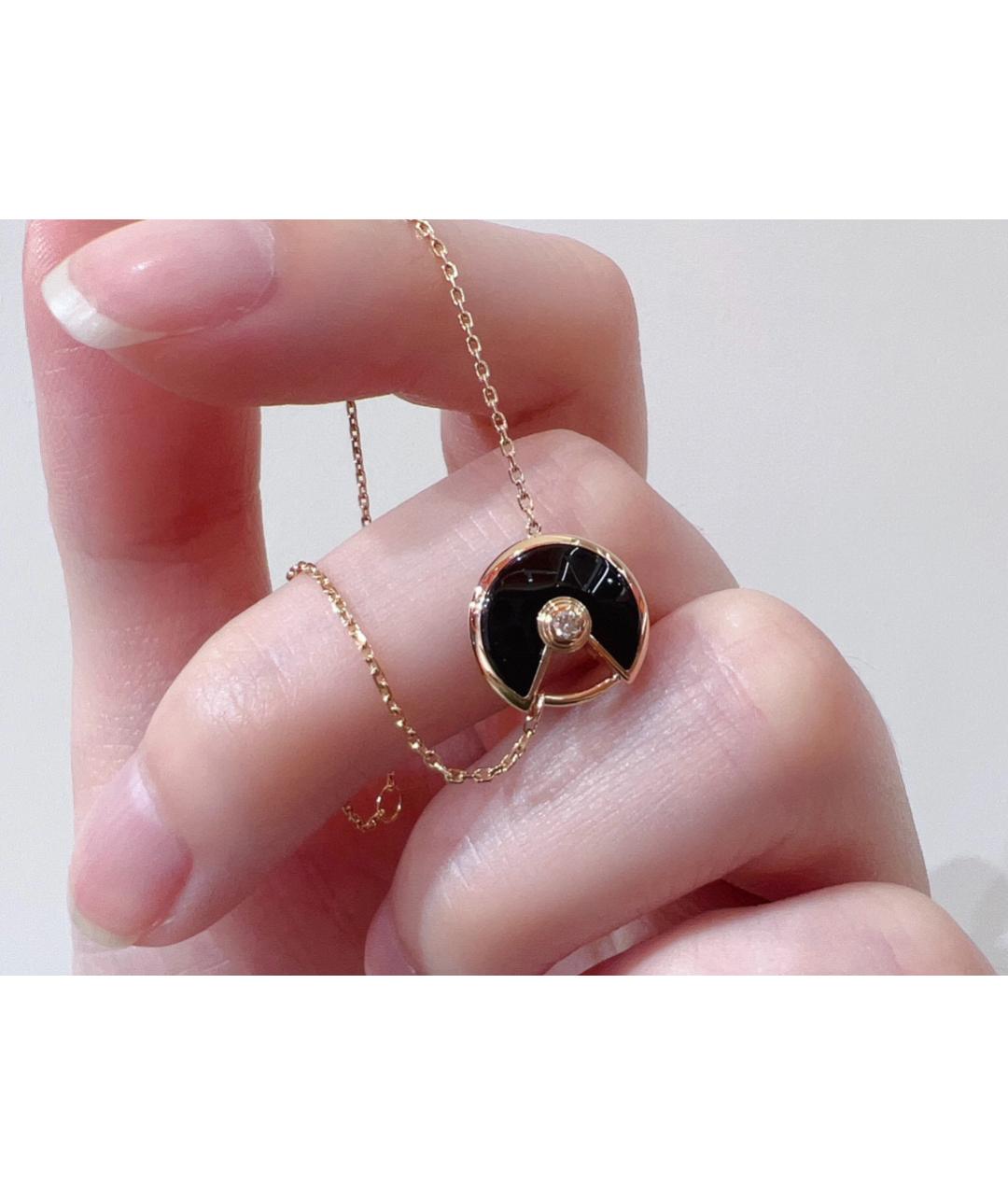 CARTIER Черный браслет из розового золота, фото 3