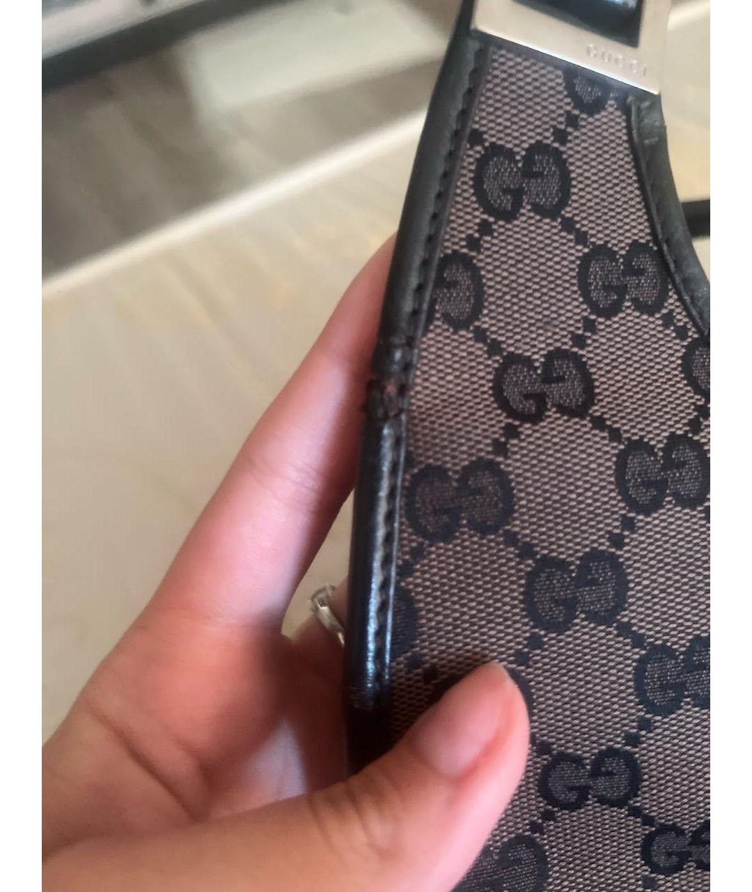 GUCCI Коричневая кожаная сумка с короткими ручками, фото 4