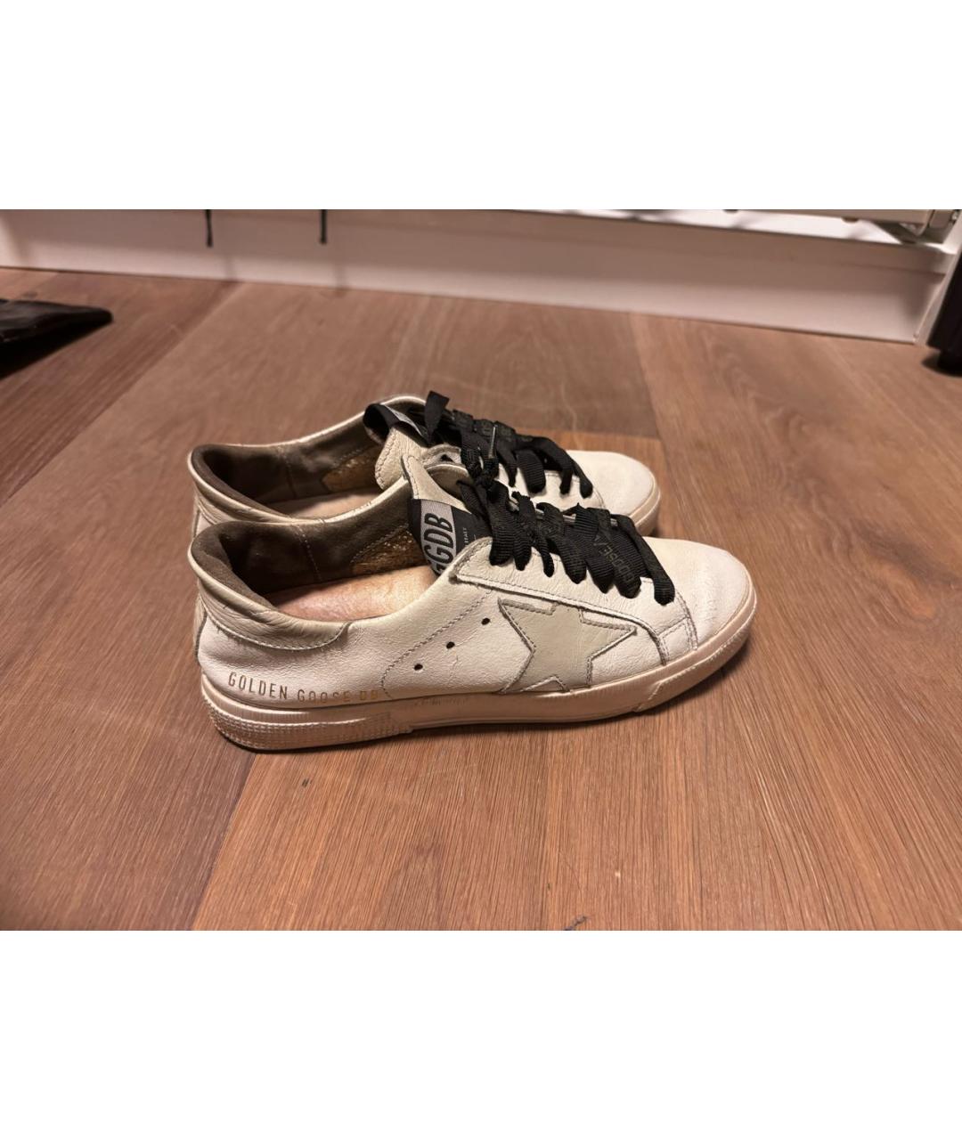 GOLDEN GOOSE DELUXE BRAND Белые кожаные кеды, фото 7