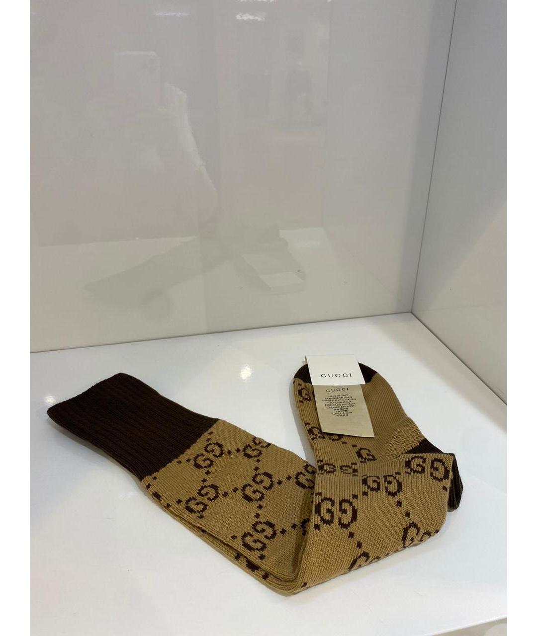 GUCCI Коричневые носки, чулки и колготы, фото 2