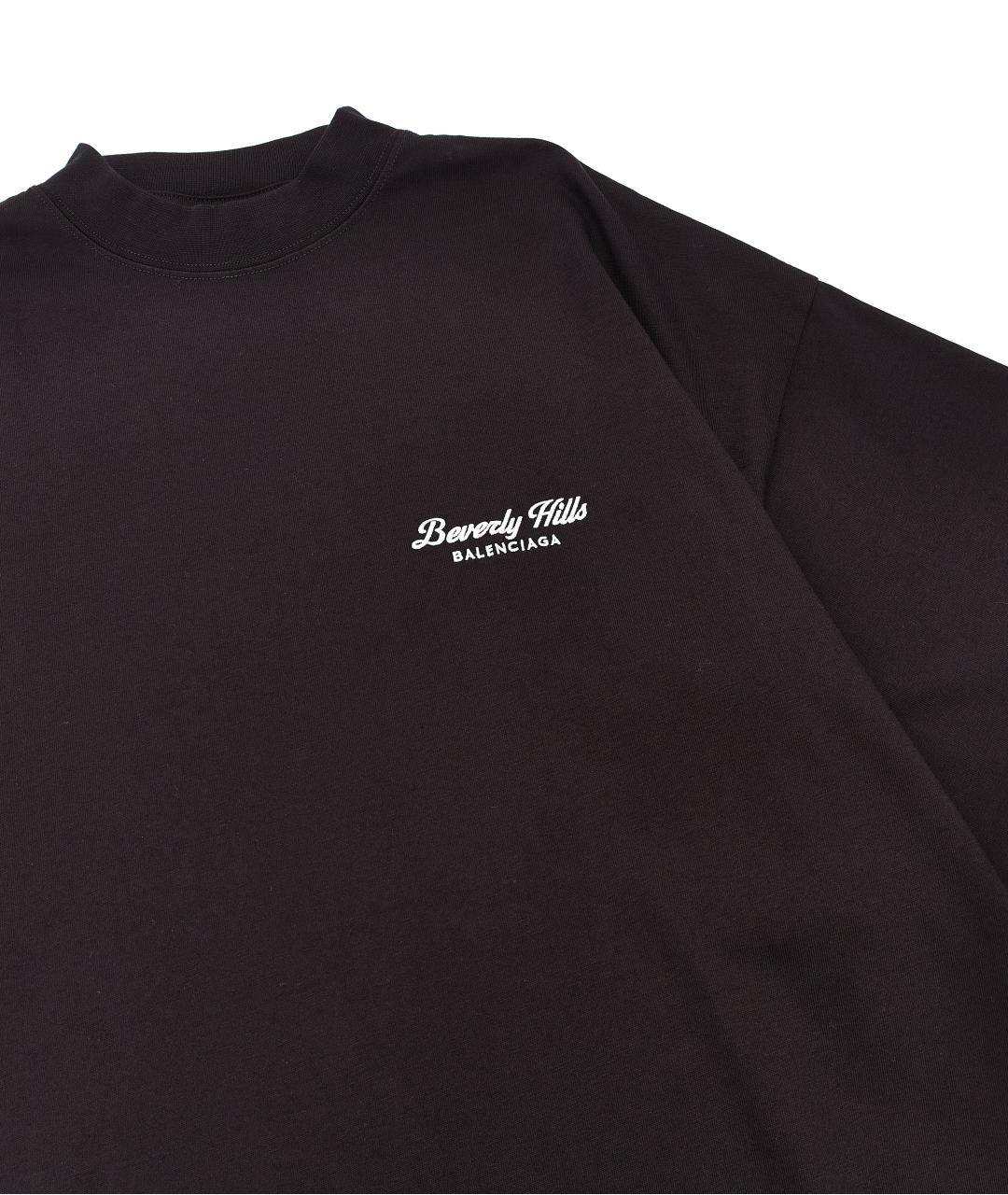 BALENCIAGA Черное хлопковое повседневное платье, фото 3