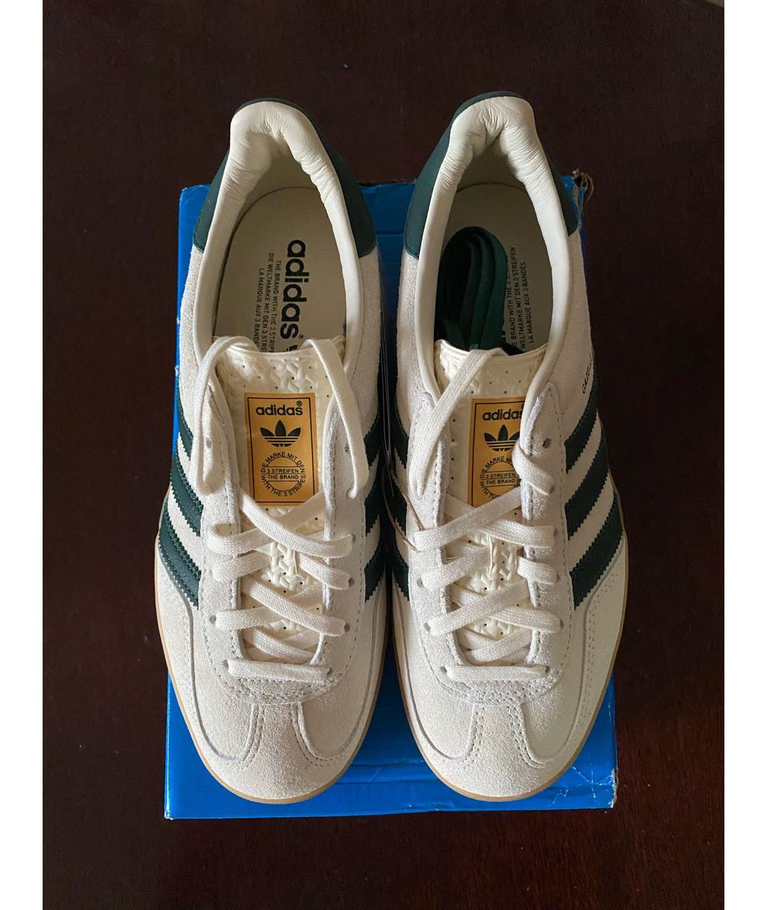 ADIDAS Бежевые замшевые кроссовки, фото 3