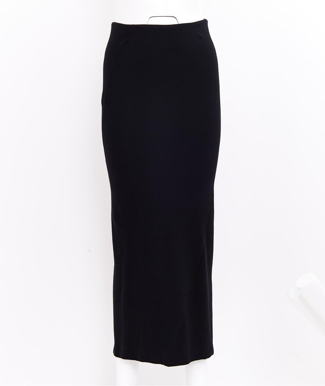 BALENCIAGA Черная вискозная юбка миди, фото 7