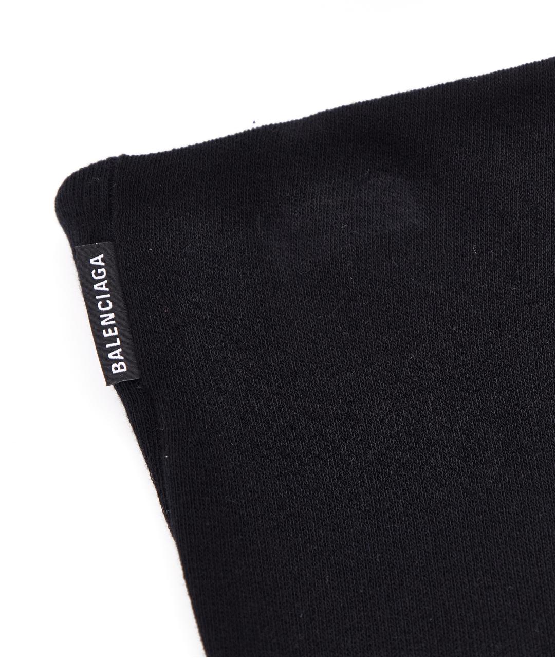 BALENCIAGA Черная вискозная юбка миди, фото 4