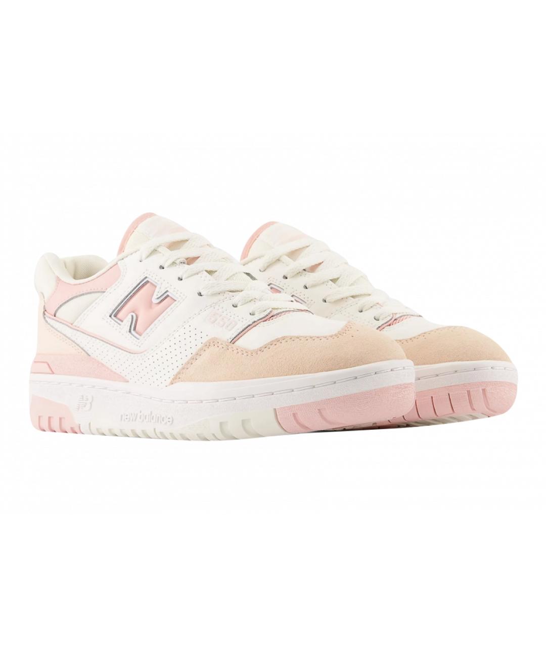 NEW BALANCE Розовые кожаные кроссовки, фото 2