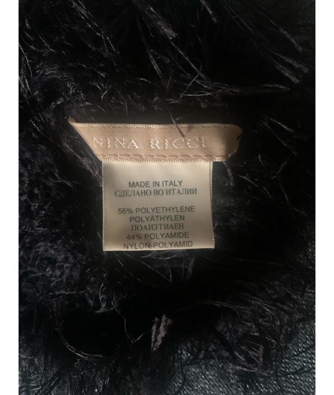 NINA RICCI Черная шапка, фото 5