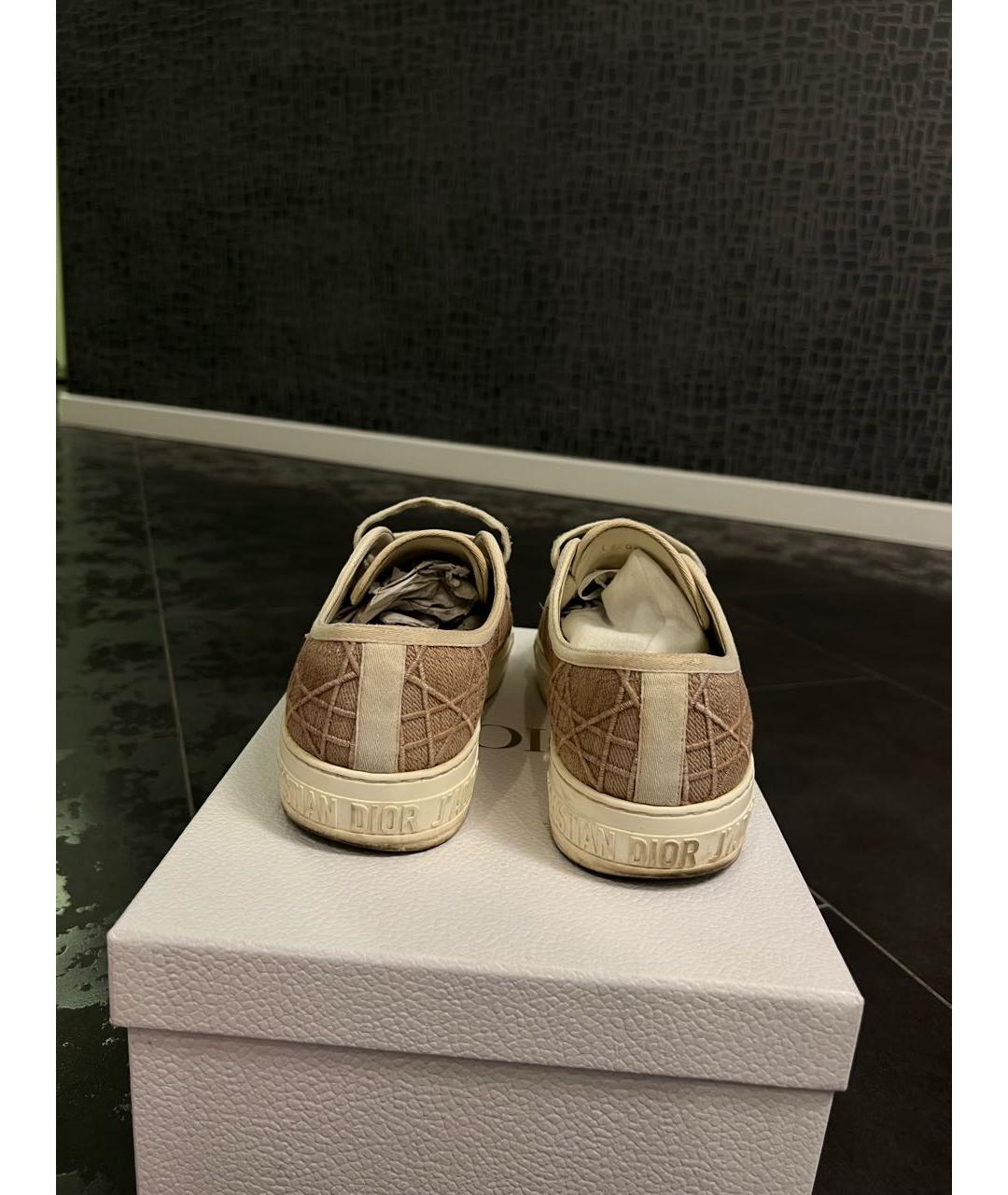 CHRISTIAN DIOR Розовые текстильные кеды, фото 4