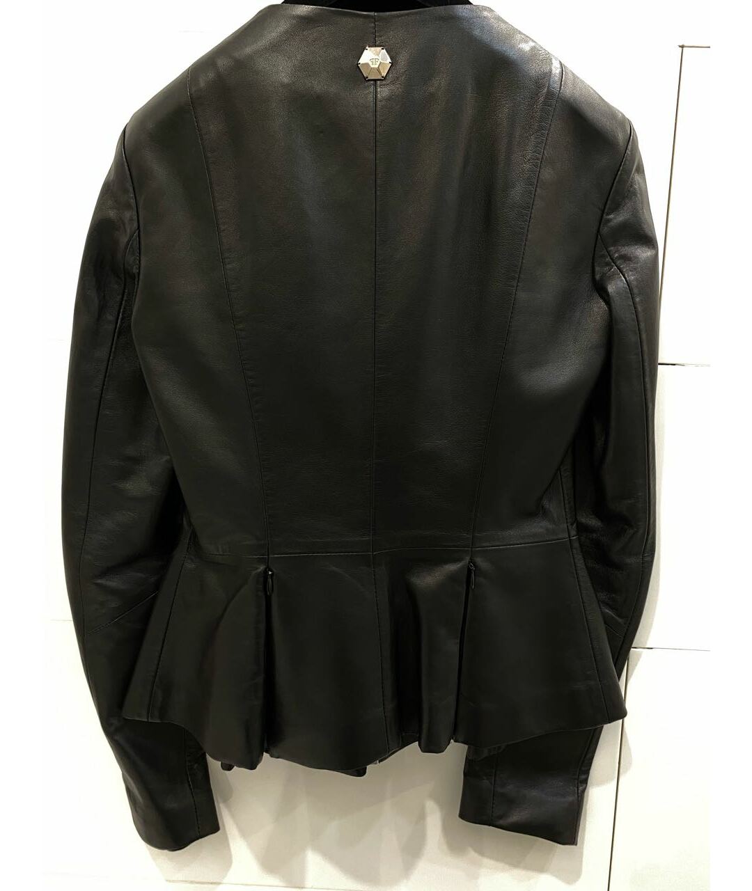PHILIPP PLEIN Черная кожаная куртка, фото 3