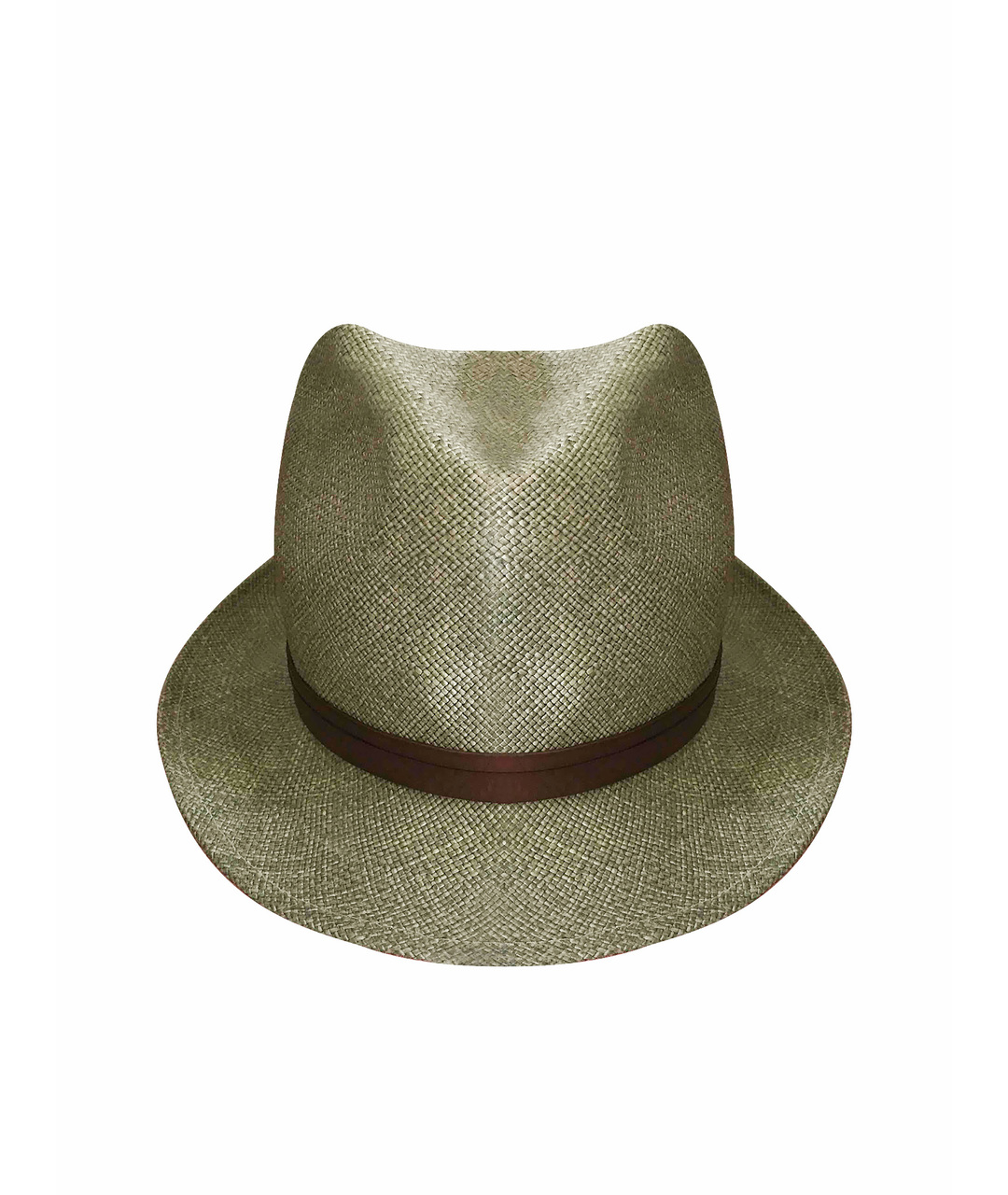 EMPORIO ARMANI Зеленая соломенная шляпа, фото 1