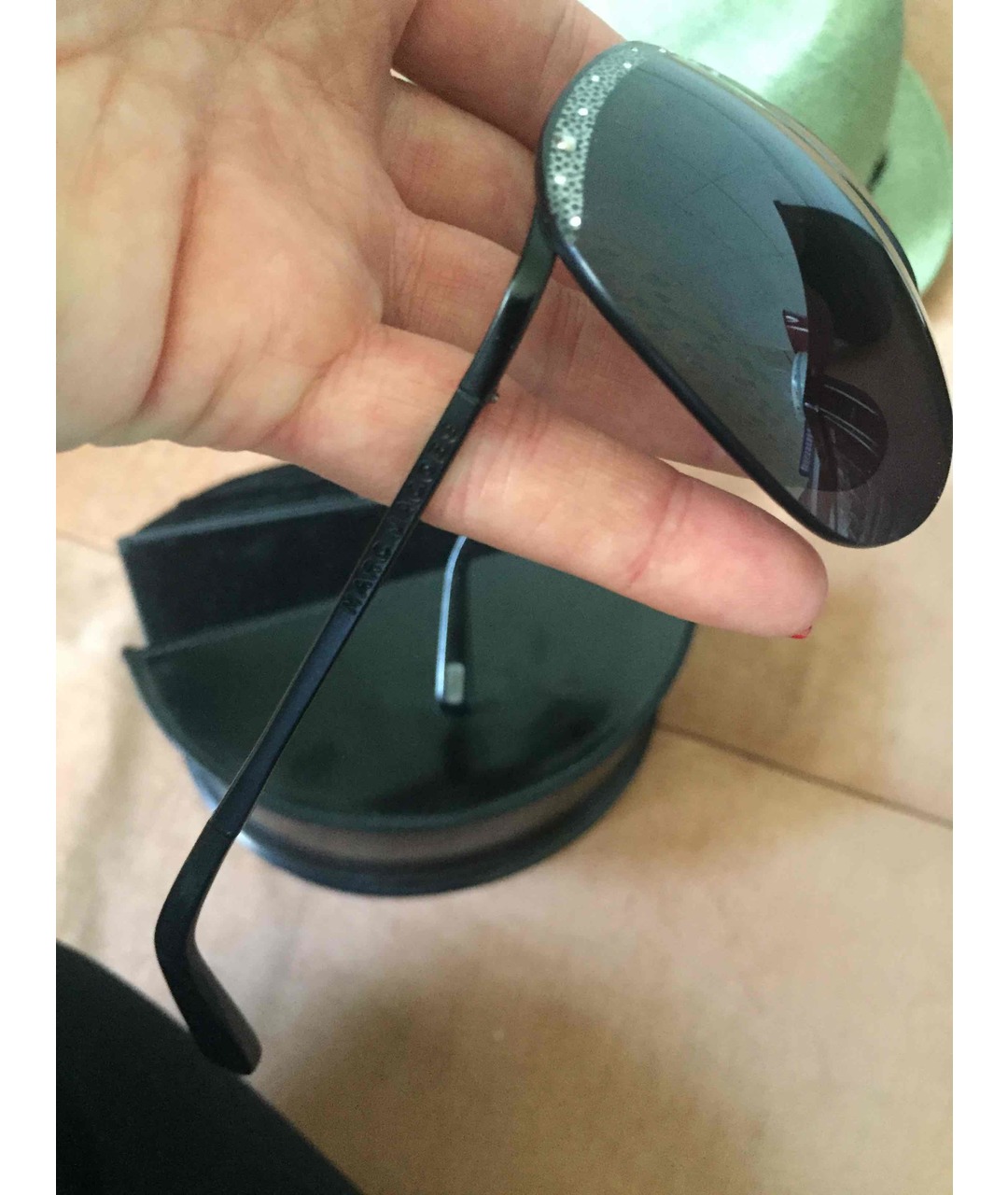 MARC BY MARC JACOBS Черные пластиковые солнцезащитные очки, фото 2