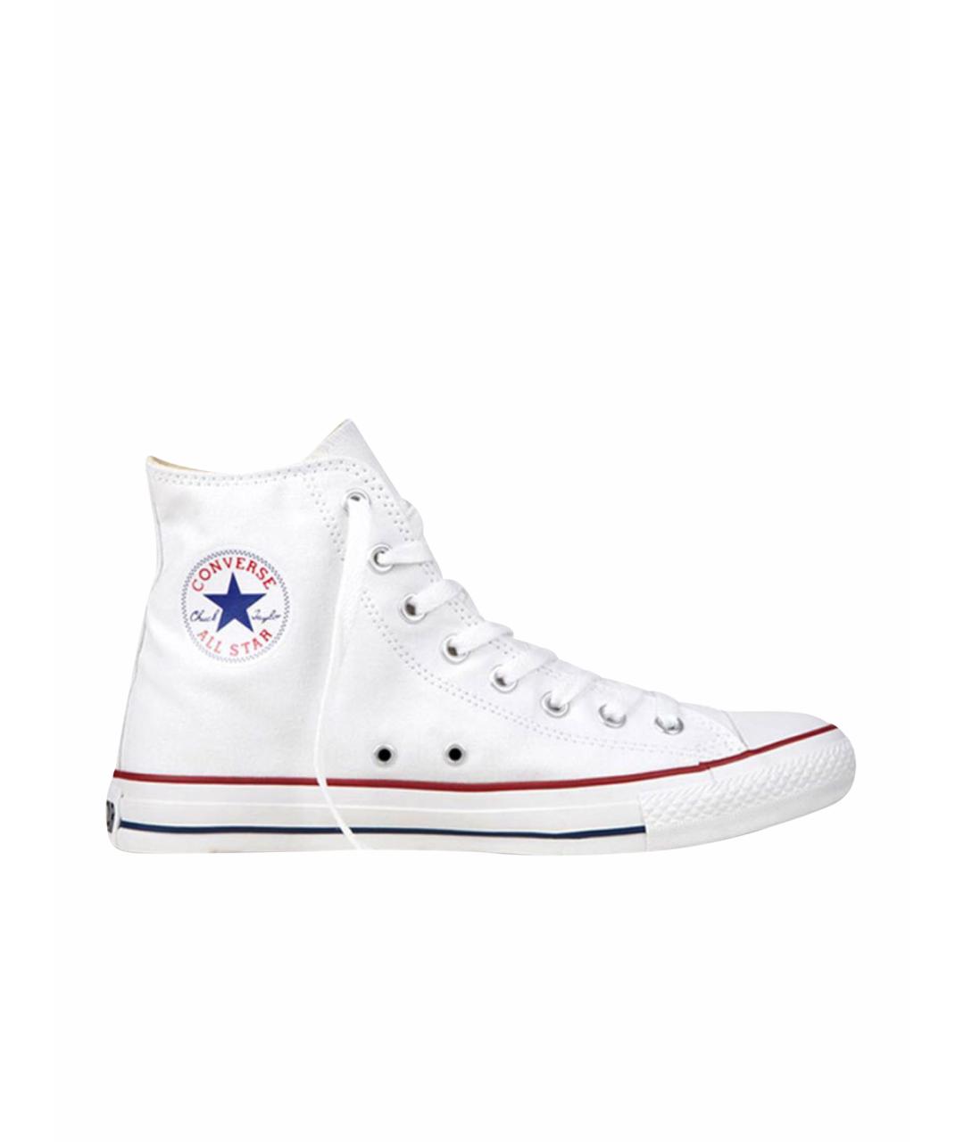 CONVERSE Белые текстильные высокие кроссовки / кеды, фото 1