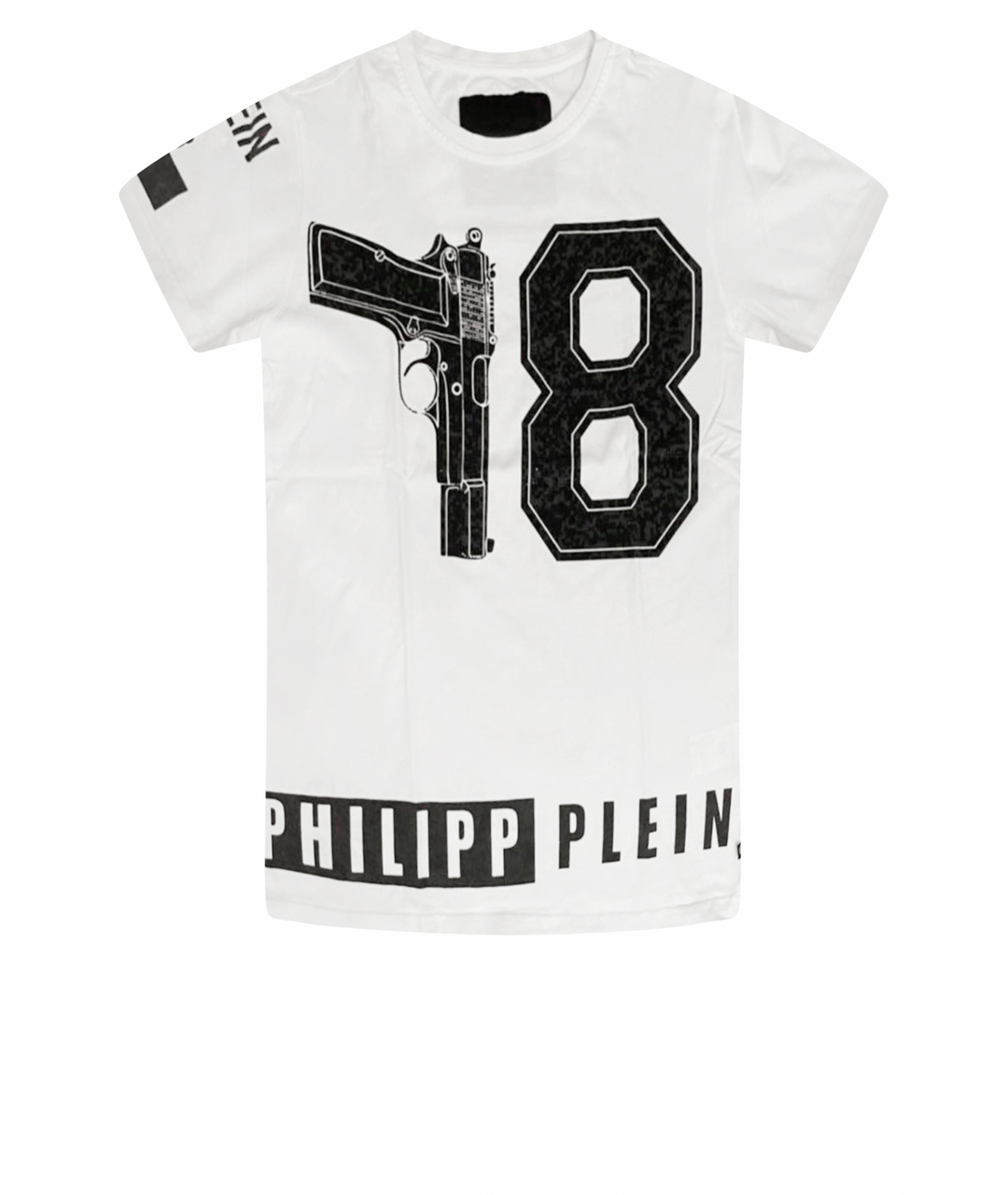 PHILIPP PLEIN Белая хлопковая футболка, фото 1