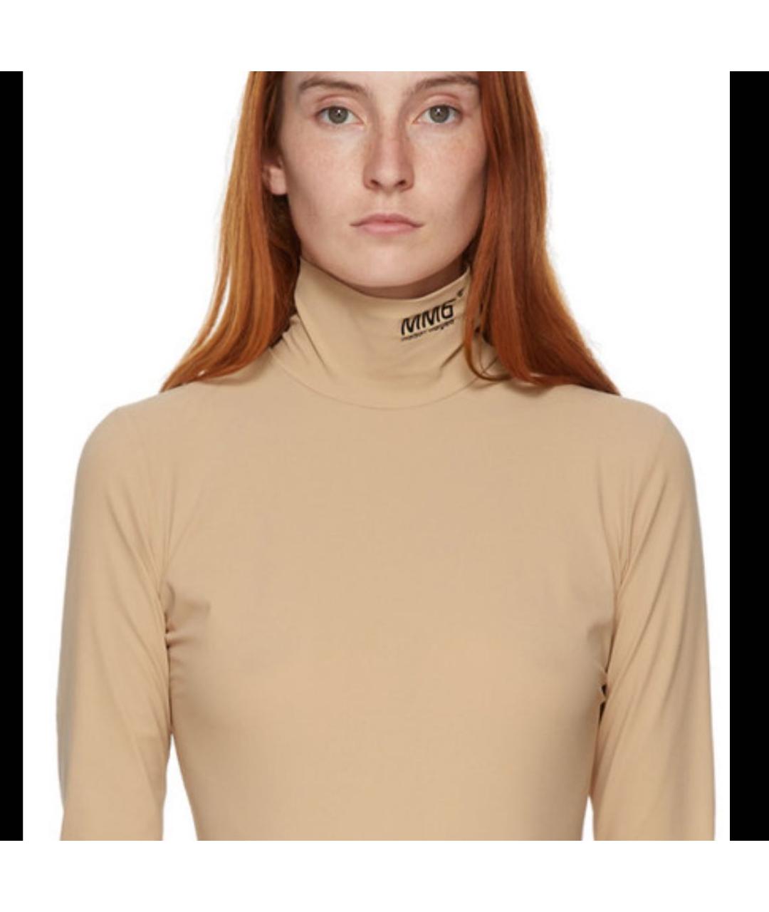 MM6 MAISON MARGIELA Бежевая водолазка, фото 8