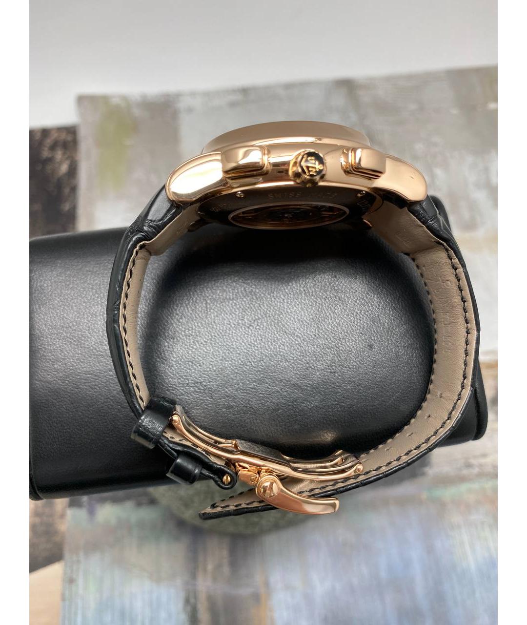 Ulysse Nardin Черные часы из розового золота, фото 6