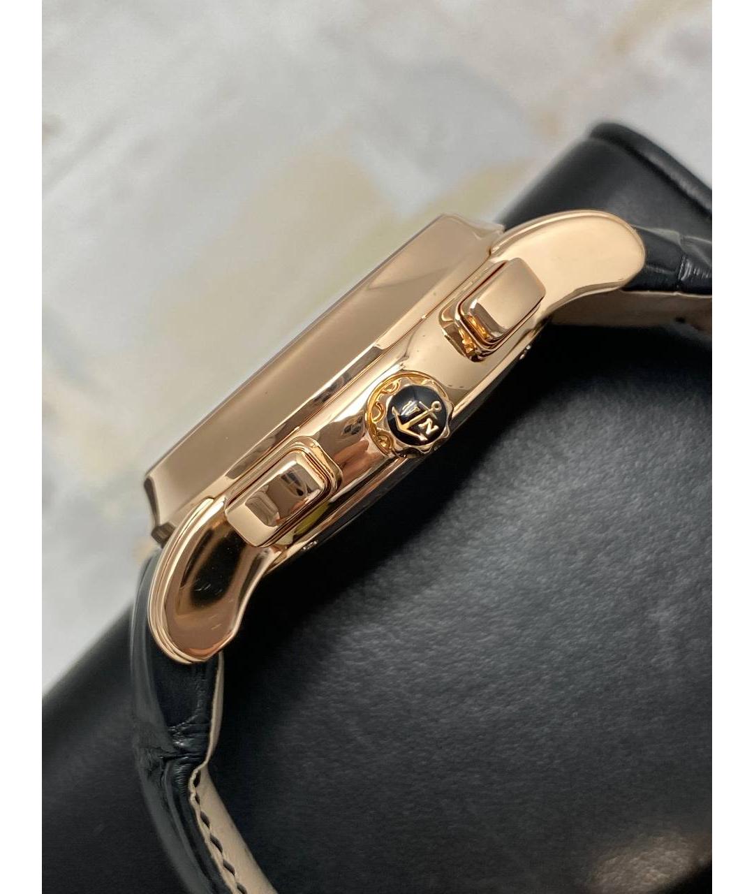 Ulysse Nardin Черные часы из розового золота, фото 7
