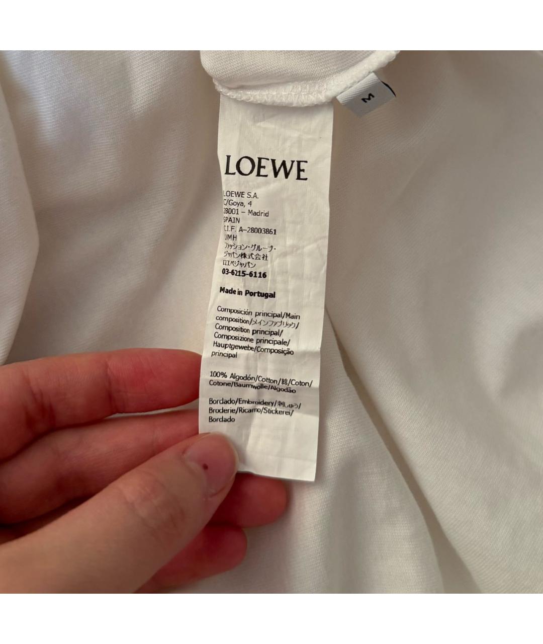 LOEWE Белая футболка, фото 5