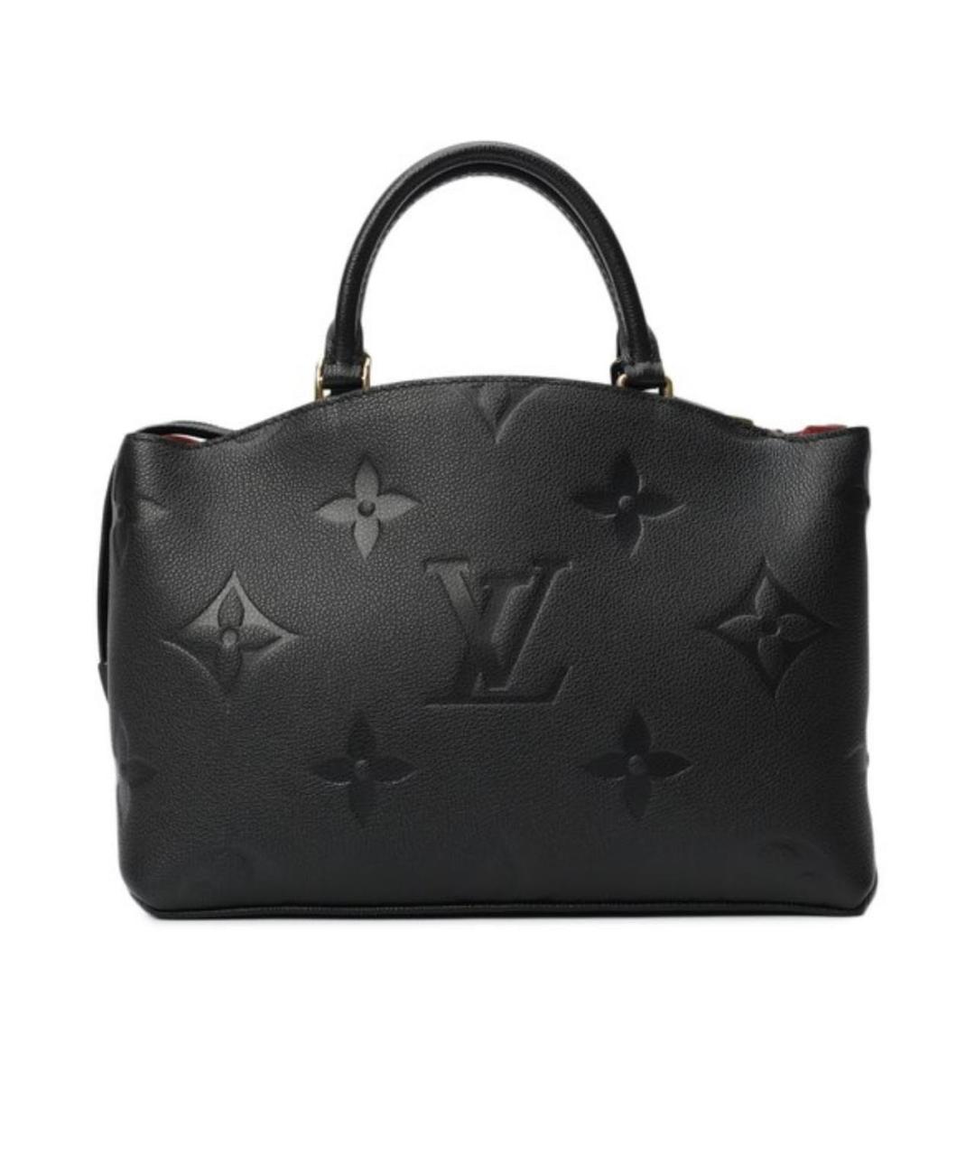 LOUIS VUITTON Черная кожаная дорожная/спортивная сумка, фото 1