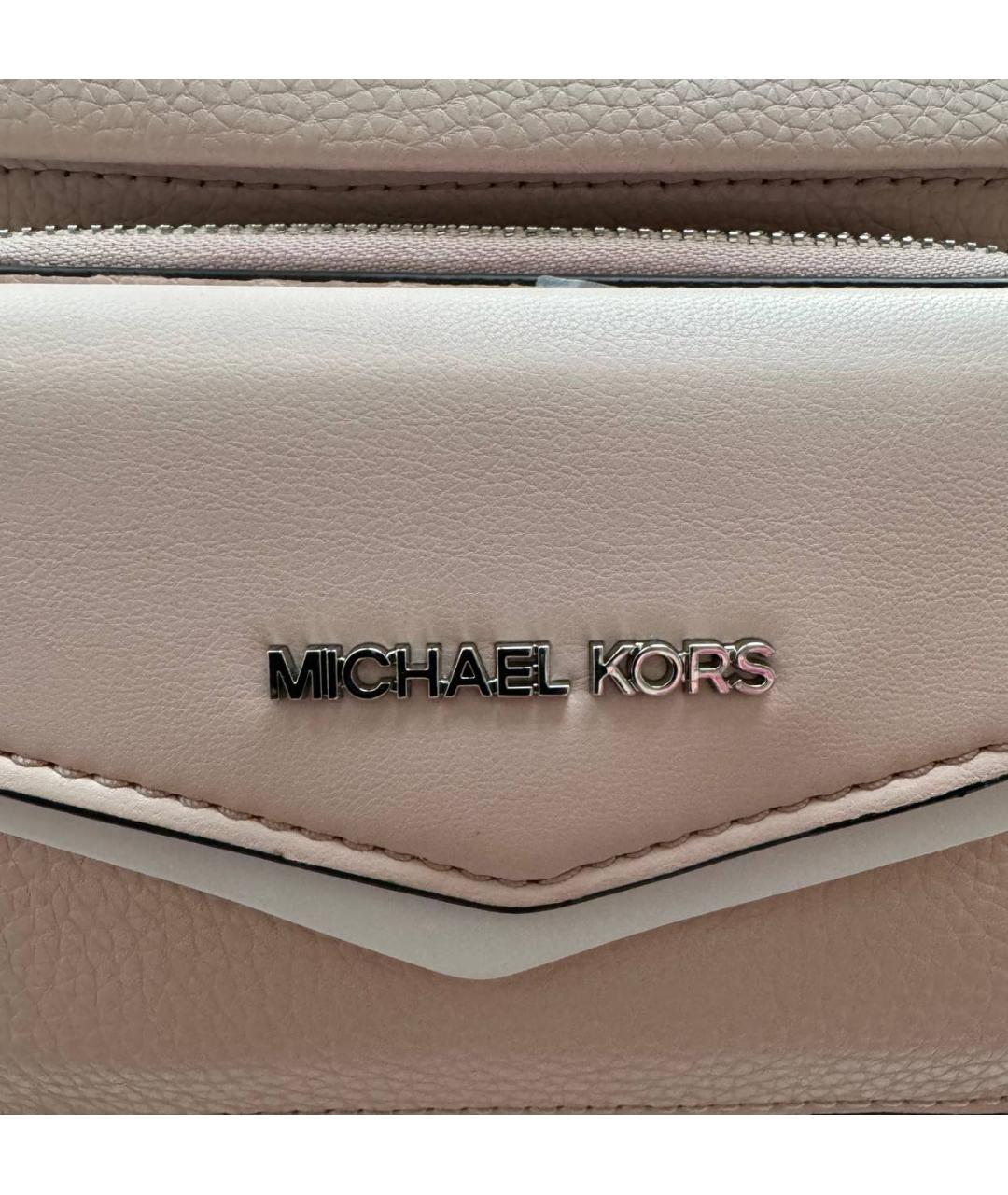 MICHAEL KORS Розовая кожаная поясная сумка, фото 7