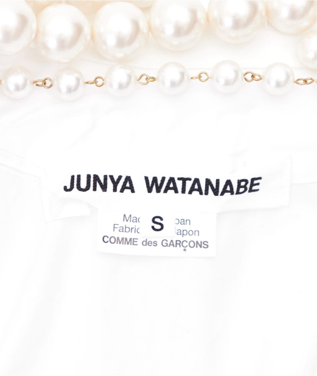 JUNYA WATANABE Белая хлопковая рубашка, фото 3