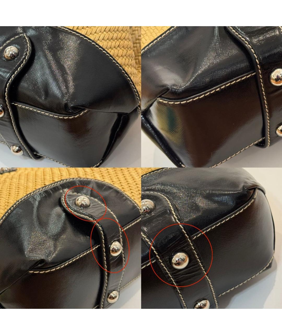 DOLCE&GABBANA Черная пелетеная сумка с короткими ручками, фото 6