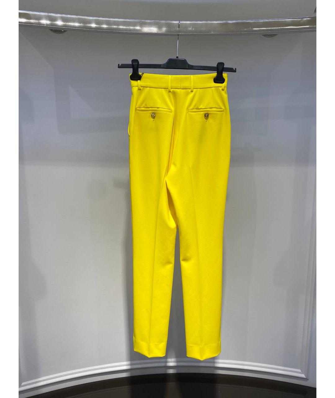 DOLCE&GABBANA Желтые прямые брюки, фото 2