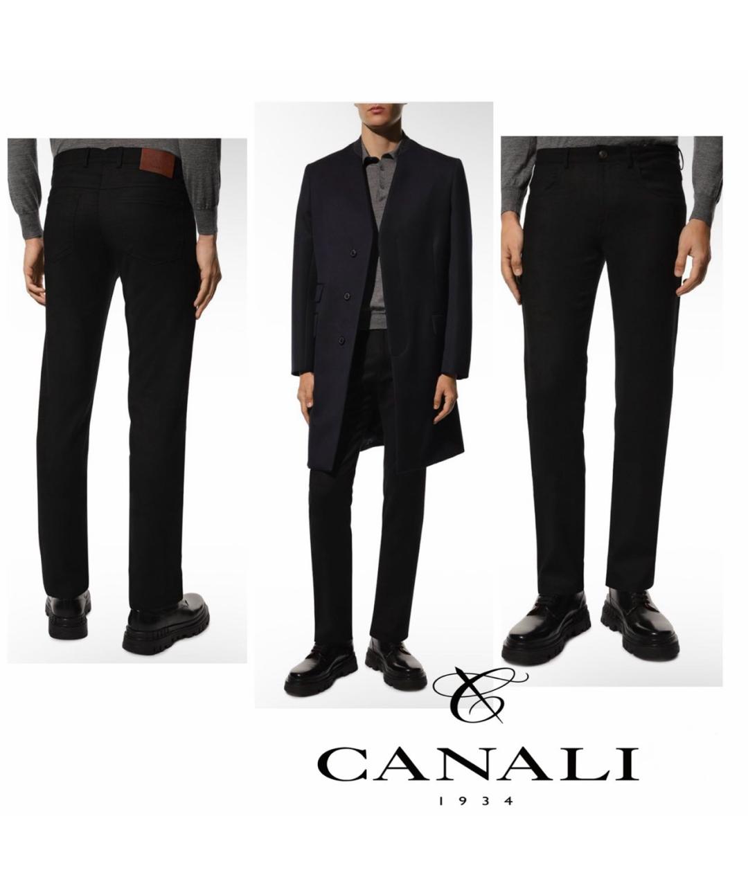 CANALI Шерстяные повседневные брюки, фото 6
