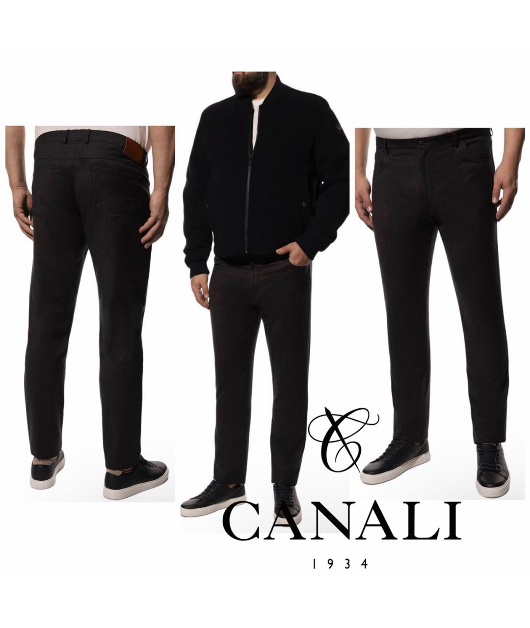 CANALI Мульти повседневные брюки, фото 5