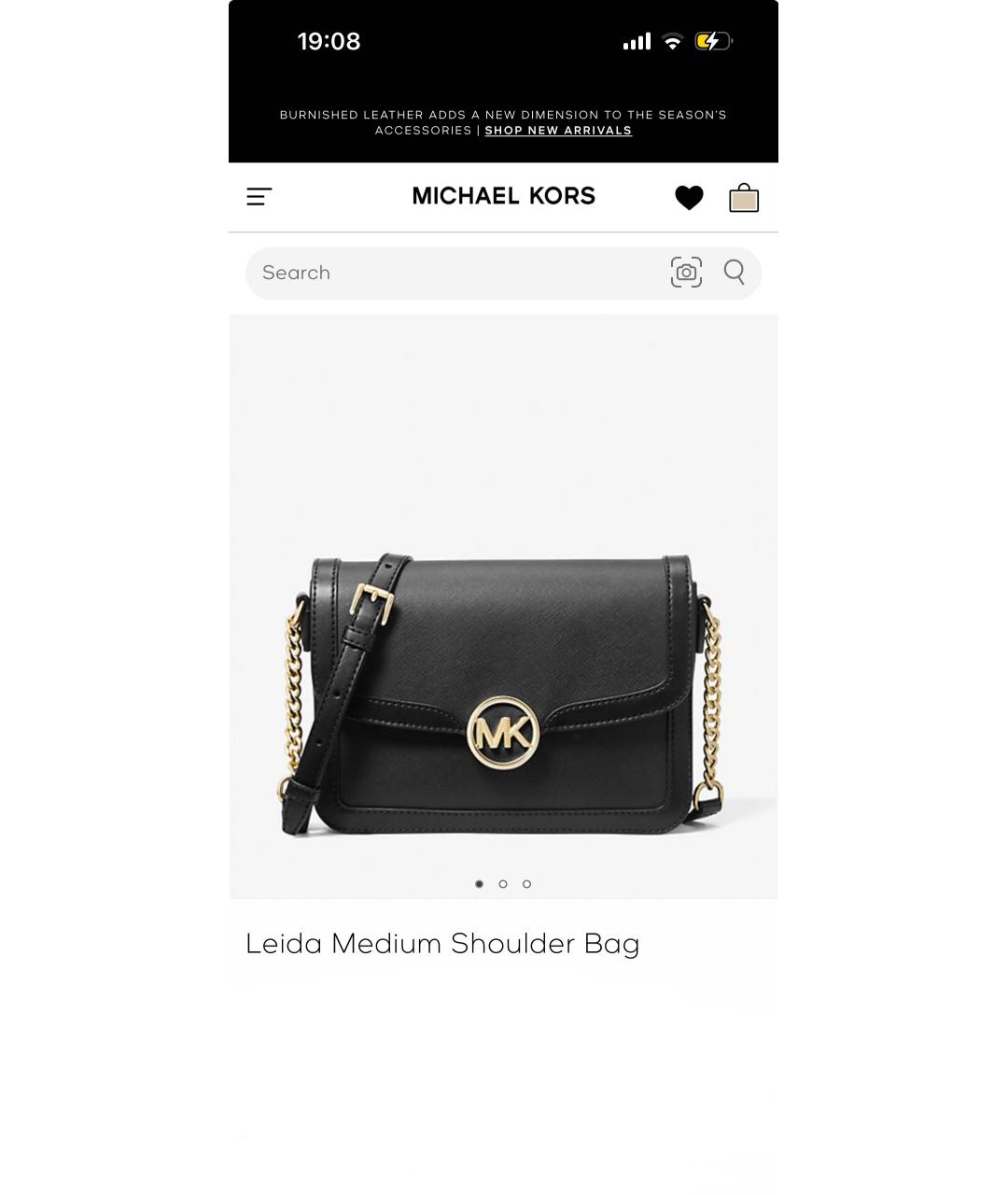 MICHAEL KORS Черная сумка через плечо, фото 8