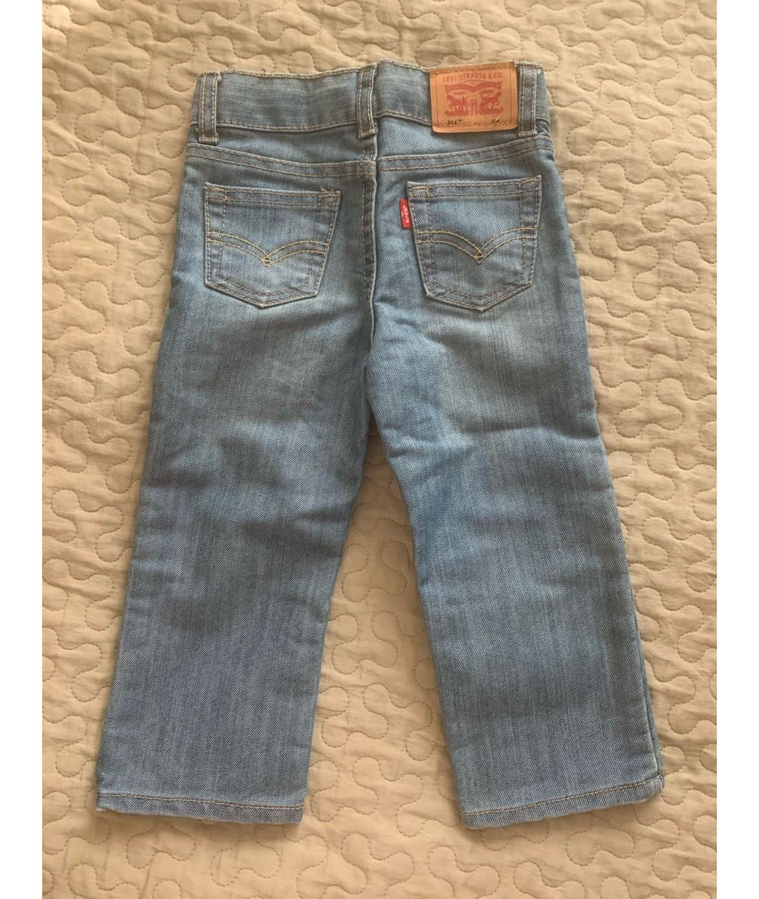 LEVI'S Голубые хлопковые детские джинсы, фото 2