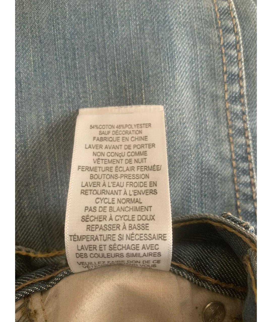 LEVI'S Голубые хлопковые детские джинсы, фото 6