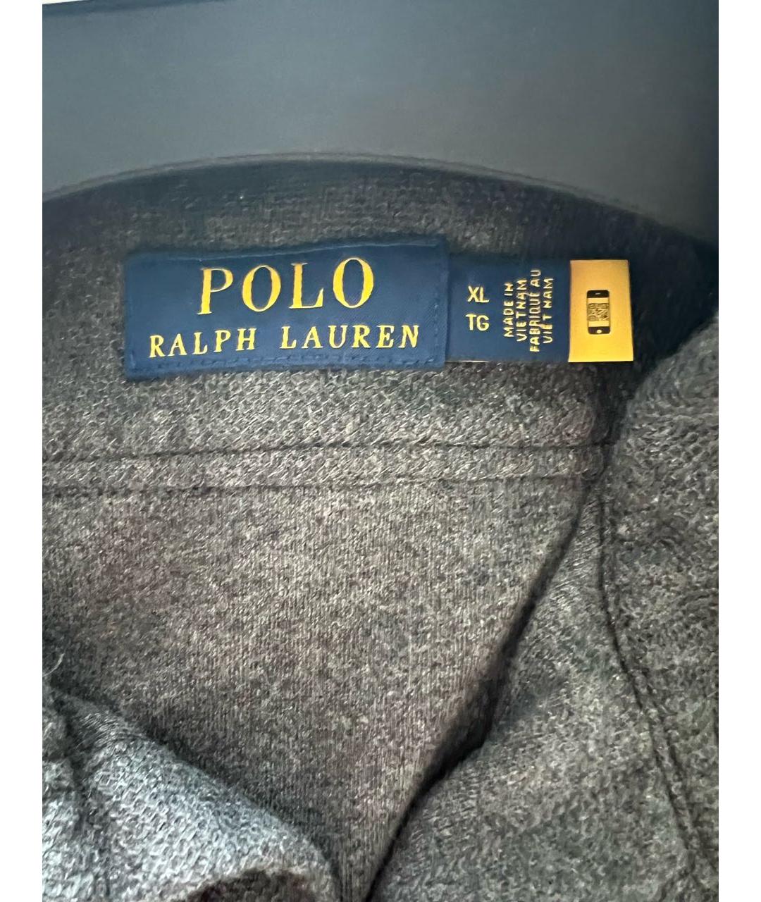 POLO RALPH LAUREN Серая хлопковая кэжуал рубашка, фото 5