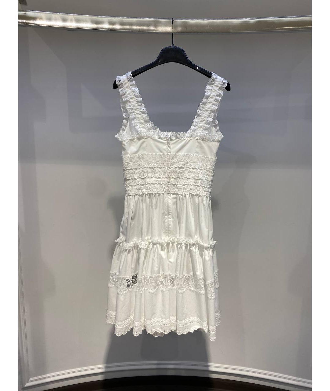 DOLCE&GABBANA Белое повседневное платье, фото 2