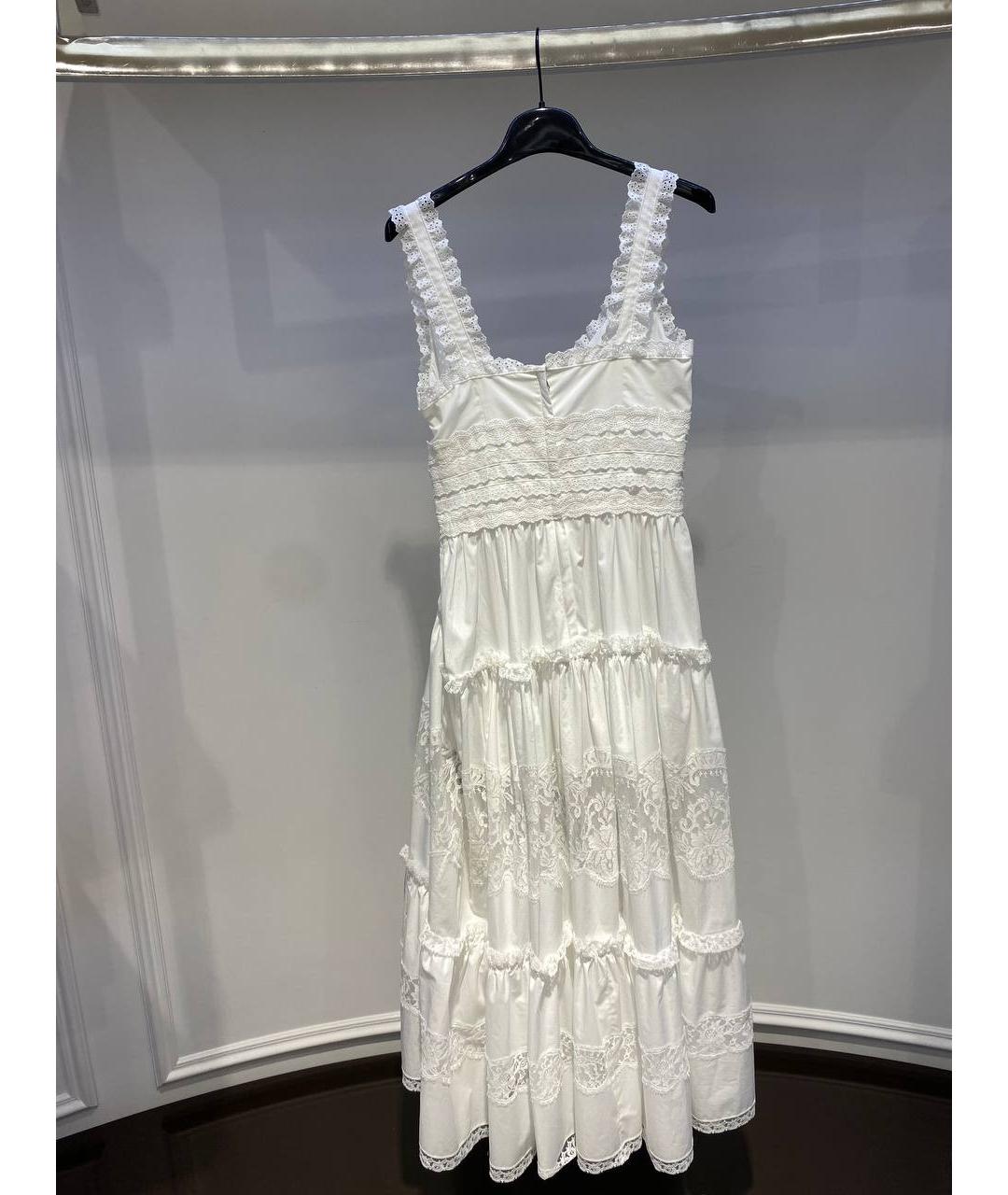 DOLCE&GABBANA Белое повседневное платье, фото 2