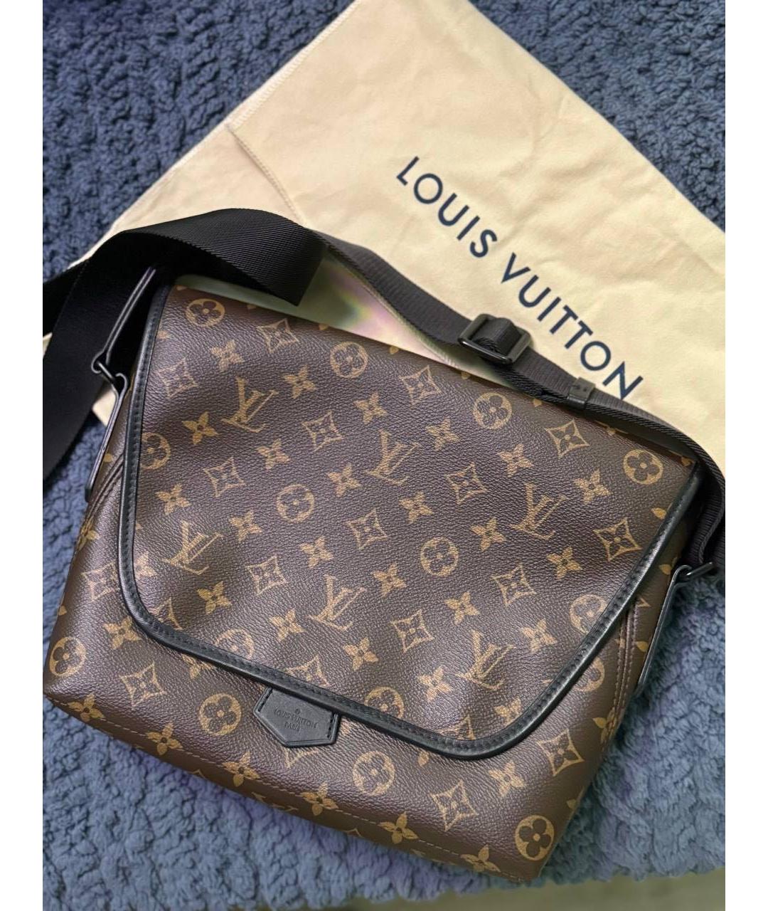 LOUIS VUITTON Коричневая сумка на плечо, фото 2