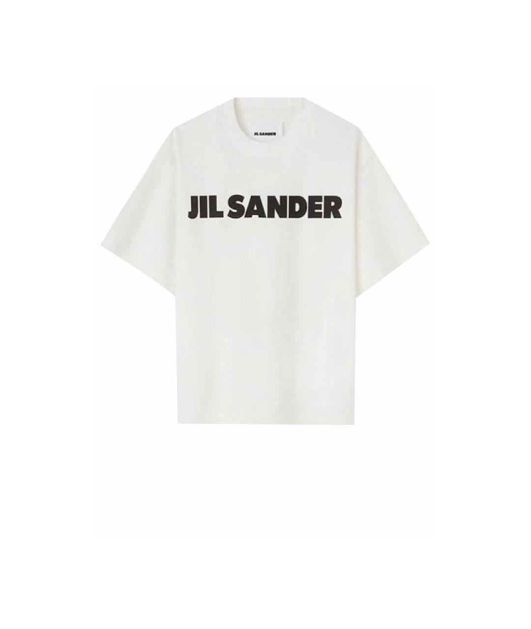 JIL SANDER Белая хлопковая футболка, фото 1