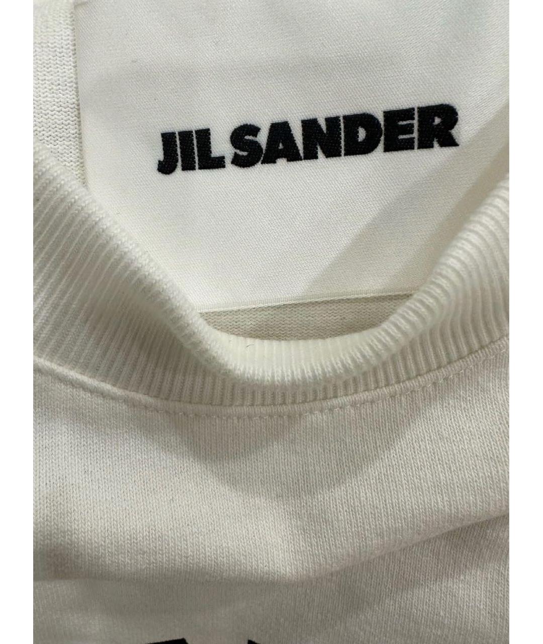 JIL SANDER Белая хлопковая футболка, фото 5