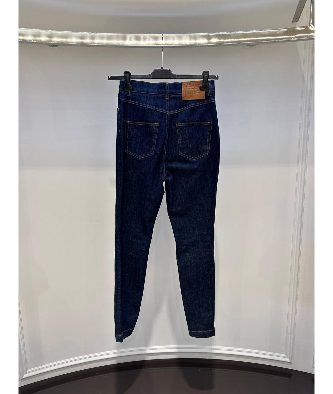 DOLCE&GABBANA Темно-синие джинсы слим, фото 2