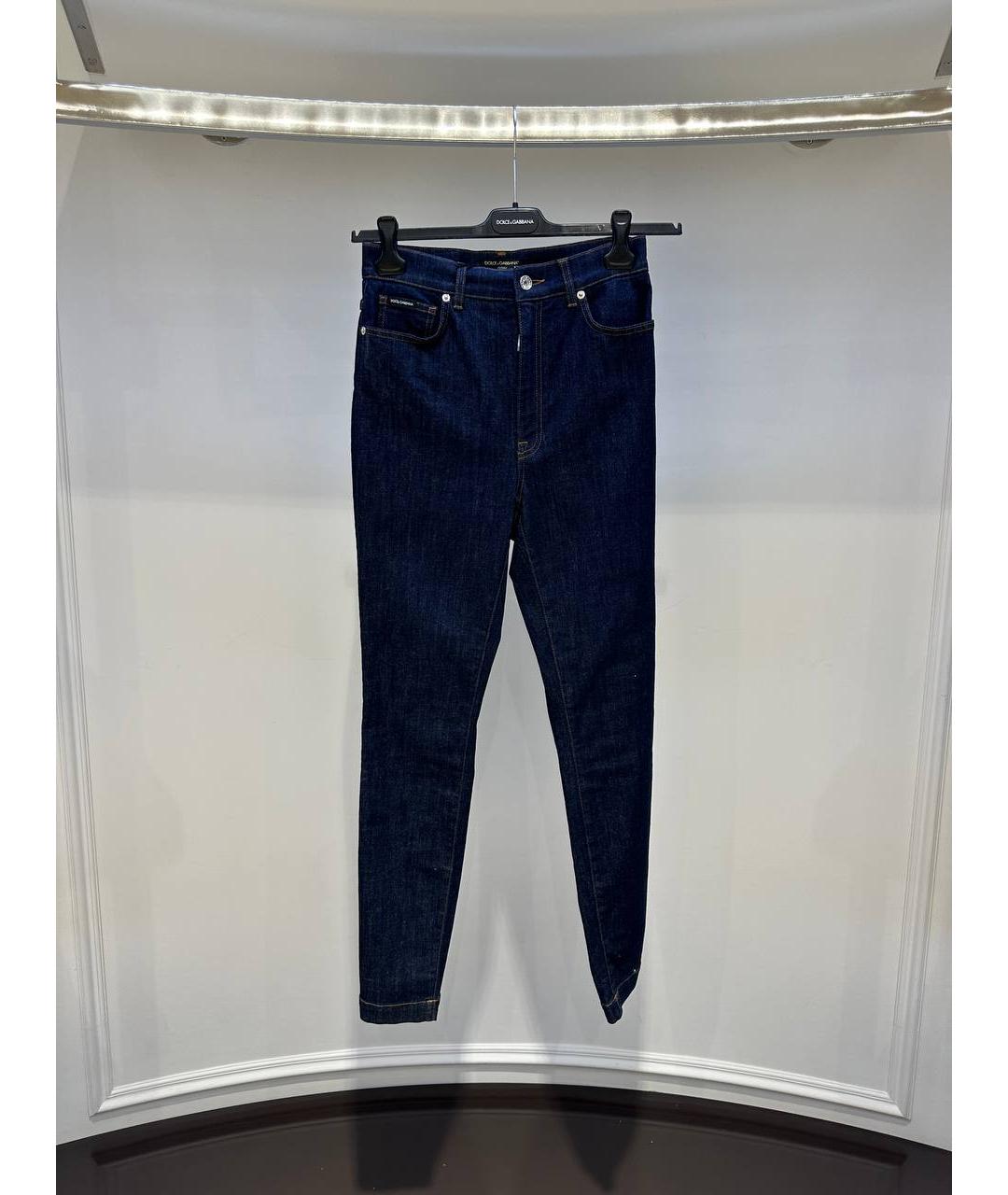 DOLCE&GABBANA Темно-синие джинсы слим, фото 3