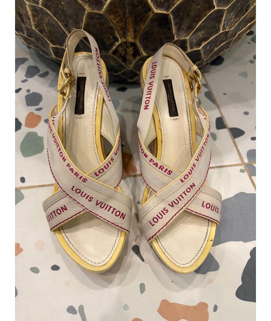 LOUIS VUITTON Мульти босоножки, фото 8