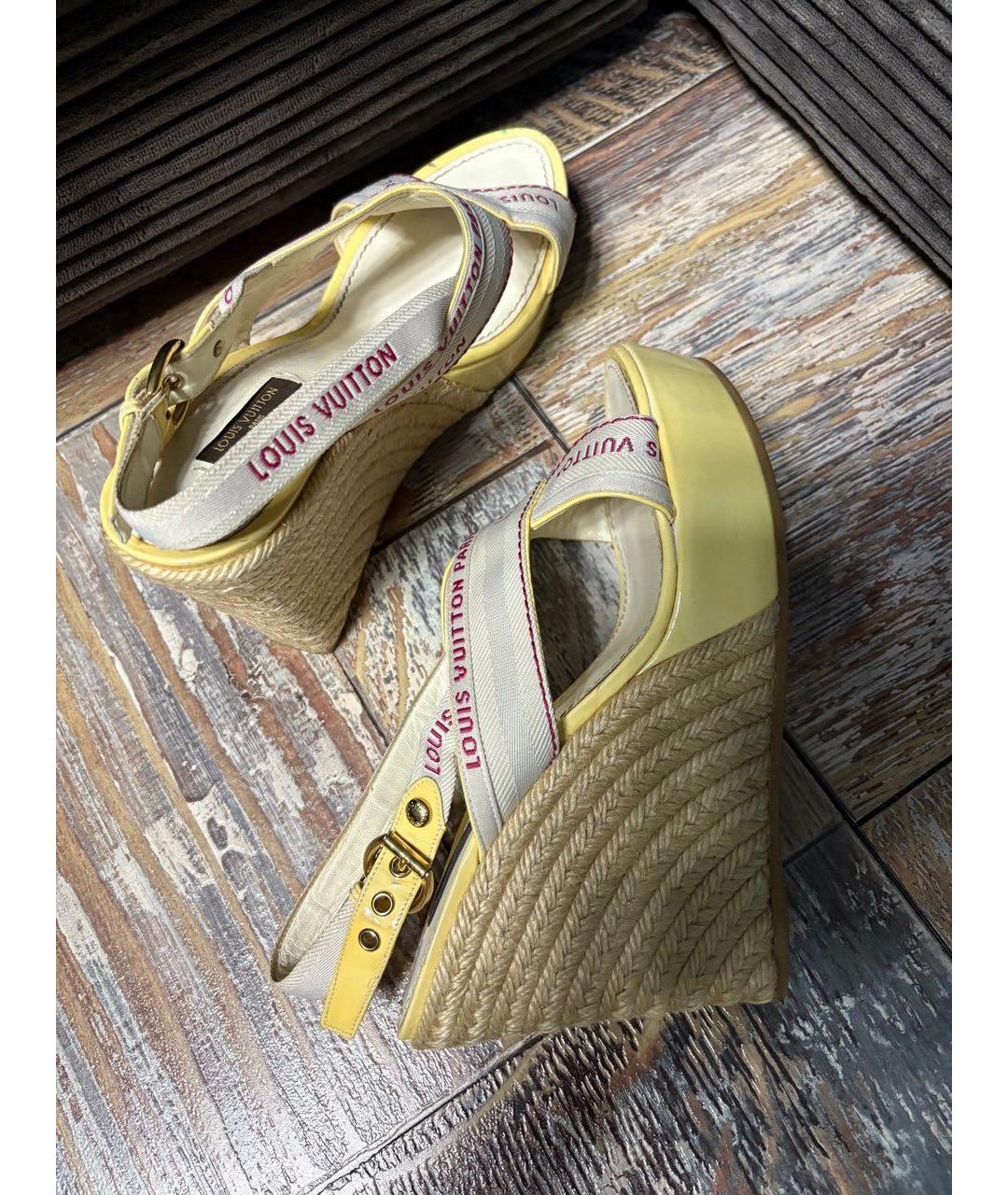 LOUIS VUITTON Мульти босоножки, фото 2