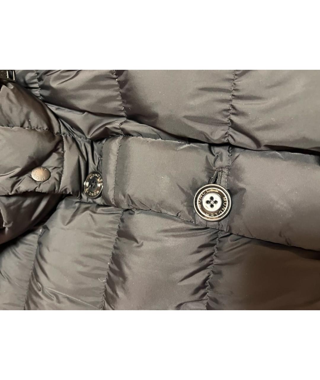 MONCLER Черный пуховик, фото 4